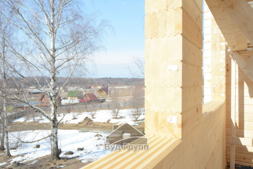 Строительство дома из клееного бруса в ДНП Романово